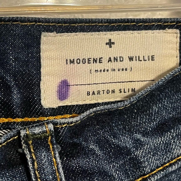 Imogen + Willie Men’s Barton Slim Straight Leg Jeans 27 - Picture 5 of 11